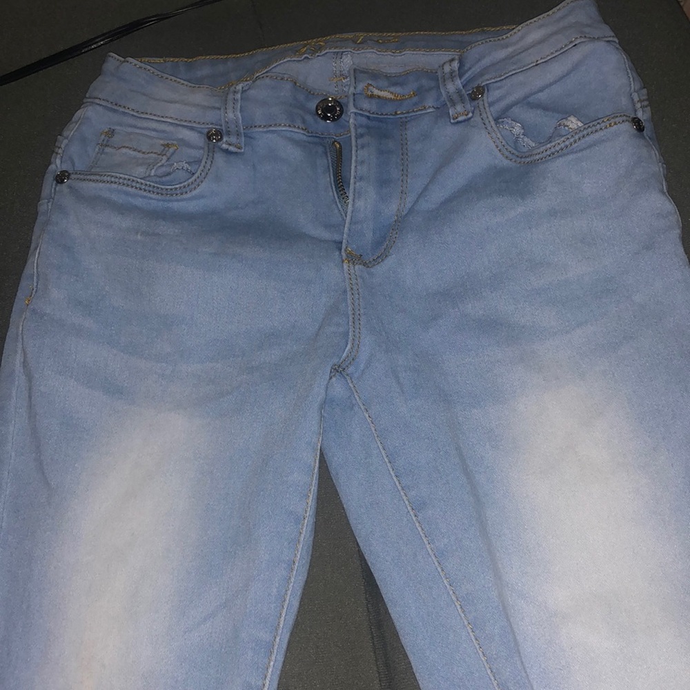 Sky blue jeans